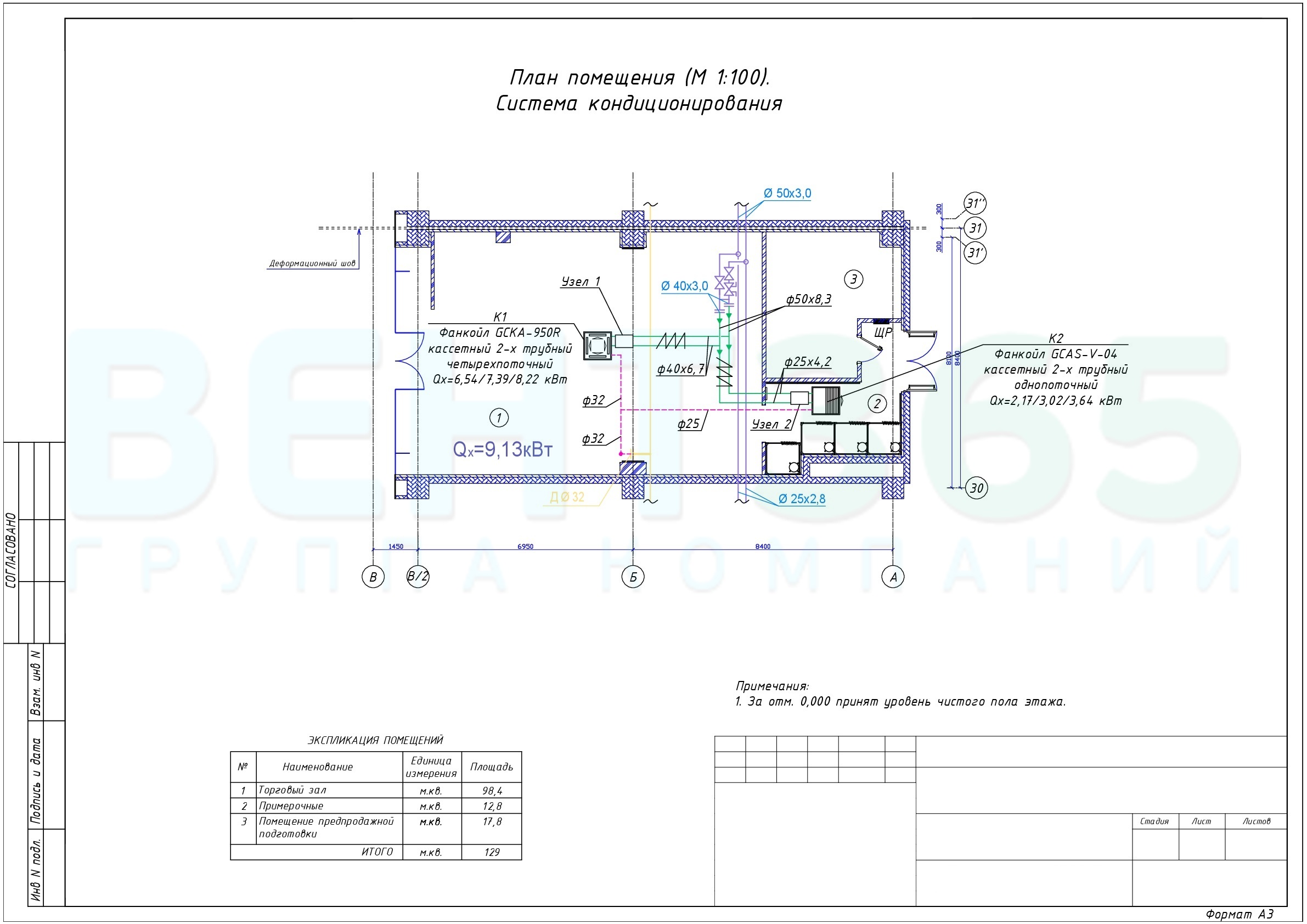Проектирование и монтаж системы вентиляции и кондиционирования для магазина «5КармаNов»2