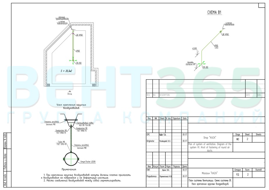 Проектирование и монтаж системы вентиляции и кондиционирования для кожевенной мастерской KAZA2