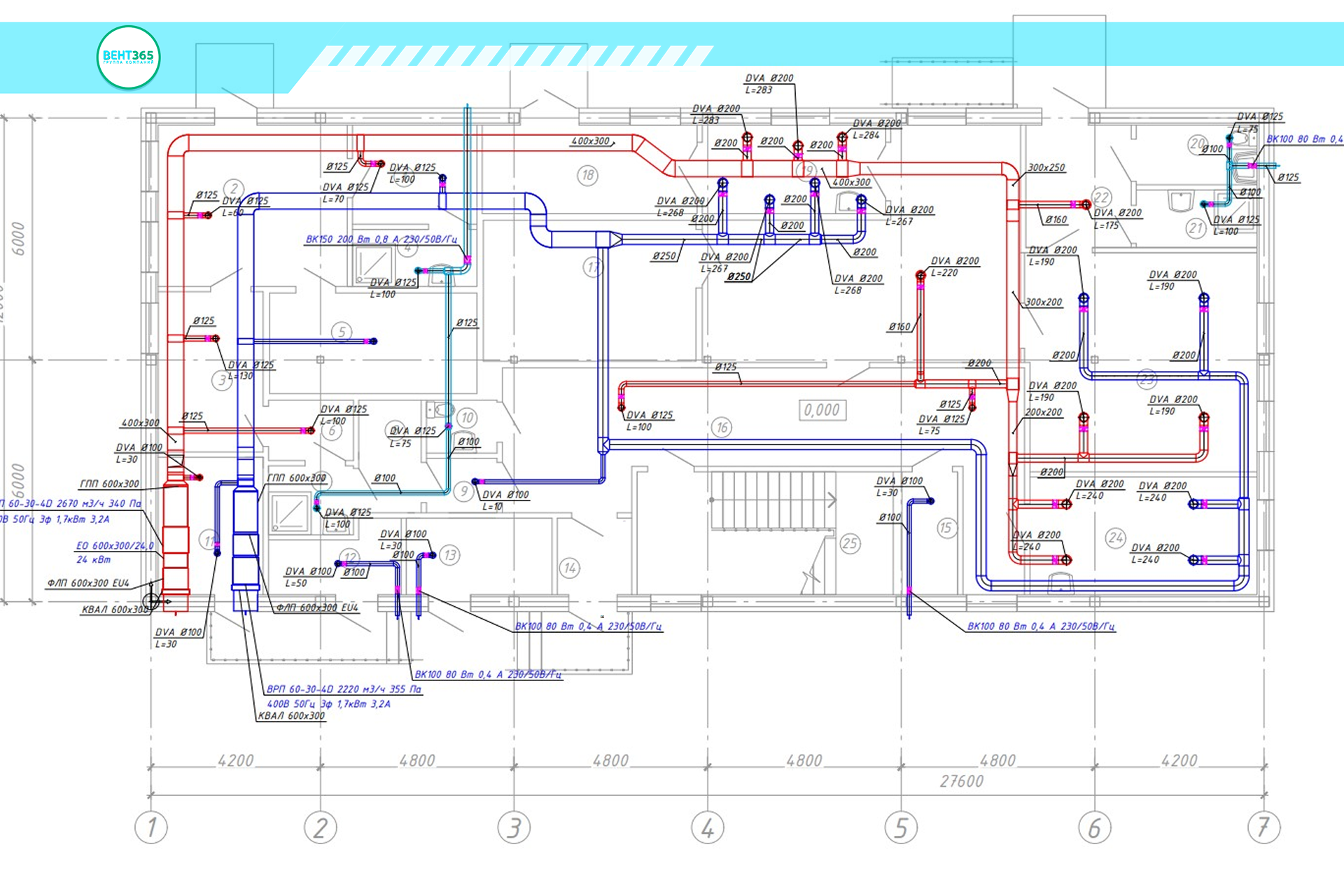Проект разделов ОВиК и ЭОМ в г. Краснодар1